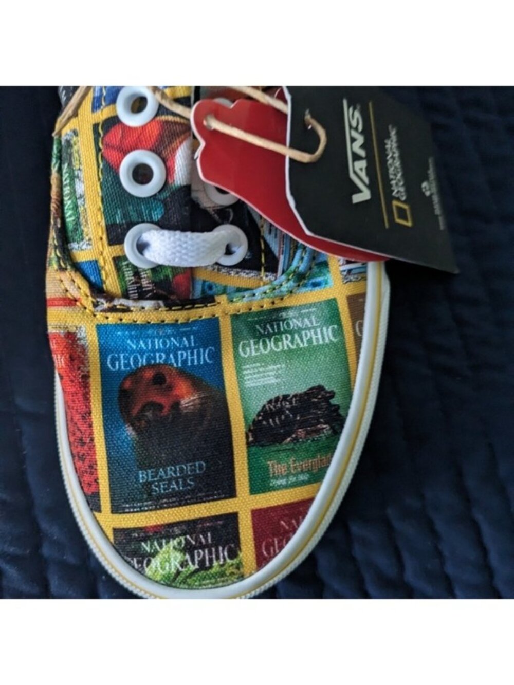 Vans X National Geographic Era Women 5 Multicolor Canvas Low Top 062026 - Picture 2 of 9